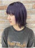 ブリーチ20代30代40代50代小顔◎パープル