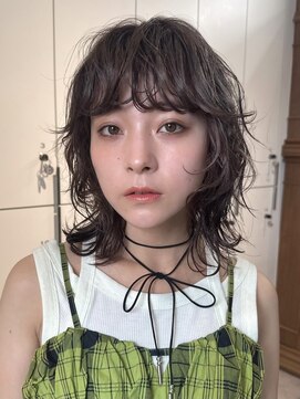 ロンドアンメゾン 原宿(Lond un Maison.) ミニウルフレイヤーカット顔周り前髪韓国ミディアムロング/原宿