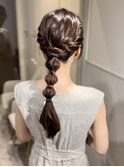 お出かけもお呼ばれも◎王道こそ差をつける編みおろしarrange