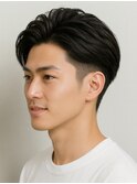 メンズ 爽やかビジネススタイル ツーブロック アップバング