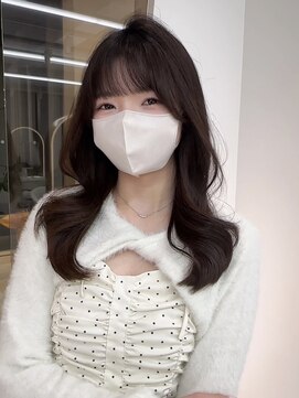 ロンドルピナス 小倉(Lond Lupinus) 黒髪カタログ/オリーブグレー/ココアベージュ/小顔に見せるヘア