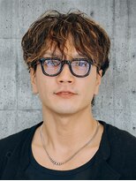 オールデイハローズ(ALL DAY HELLO'S)&nbsp;メンズ大人の遊び感あるウェーブセンターパート♯29京都河原町