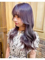 リアラバイアルティナ 船橋店(Liara by artina)&nbsp;ラベンダーグレー/ダークパープル/セミロングレイヤー