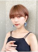 ハンサムショート/丸みショートボブ/20代30代40代50代/顔周り