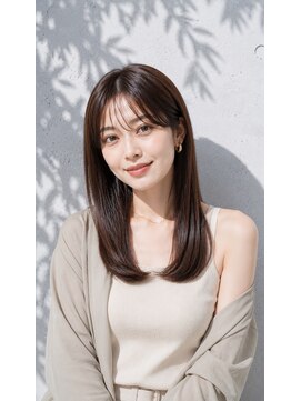 レガリタ(Regarita) 【Regarita】髪質改善ストレート×セミロング 20代30代40代 原田