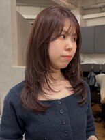 ジーレ 南堀江(jiire)&nbsp;ピンクベージュ×レイヤーカット