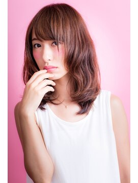 ソア 武蔵小杉(SOAR) ココアベージュグレージュカラーの黒髪ローライト小顔ボブウルフ