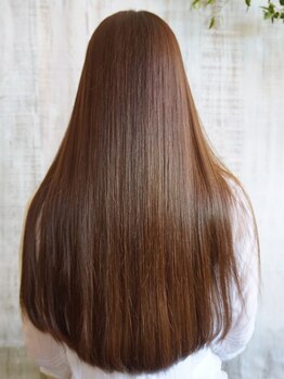 アノン(anon)の写真/【錦糸町徒歩3分】髪を限りなく傷めない酸熱髪質改善により、まるで地毛のような自然なストレートヘアへ！