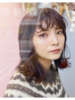 スリーヌーン(THREE noon)&nbsp;大人可愛い柔らかナチュラルボブミディ＊小顔　THREE 中野隼人