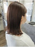 バッサリイメチェン×ピンクベージュ♪
