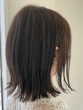 ヘアー ミッション 心斎橋店(hair Mission) 脱ノーマル白髪染め*切りっぱなし外はねボブ