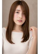 カバーヘア ブリス 上尾西口店(COVER HAIR bliss) 大人かわいいアシンメトリーエアストレート305Z上尾10代20代30代