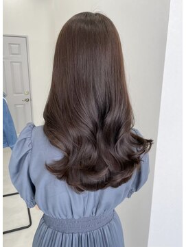 ソヨン 蟹江店(SOYON) 【お客様スタイル】ツヤカラー　くすみブラウン