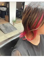 トイロ(toilo)&nbsp;外ハネミディー　ピンクカラー