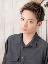 モッズヘア メン 南越谷南口店(mod's hair men) ベージュカラーアップバング爽やかショートM南越谷10代20代30代