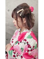 ニスル 町田店(NISURU)&nbsp;似合わせカット/大人ガーリー/ダークアッシュ/着物/町田/町田駅