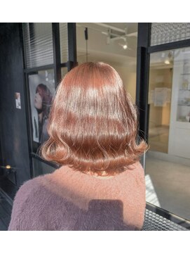 ソワン ドゥ ブレス エルネ 立花店(soin de brace elne) ピンクブラウン/ブリーチなしカラー/透明感/イルミナカラー