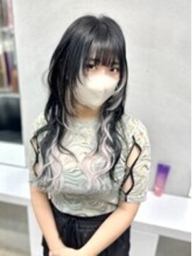 ディア(.eer) インナーカラー風♪エクステウルフ/レイヤーウルフ/ロングウルフ