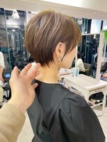 大人ショートボブ/ショート/ハイライト[天神大名/博多/福岡天神]