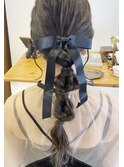 【Miyuki】編みおろし結婚式参列用パーティーヘアセット