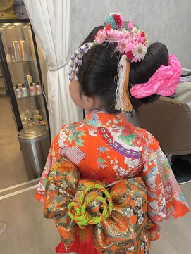 アトモスサニーテラス(Atmos sunny terrace) 七五三日本髪＋着付け
