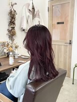 ホンネ(honne.)&nbsp;レッドブラウン×ロング