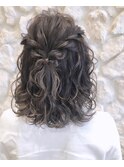 #ヘアセット#ヘアアレンジ#ヘアメ#結婚式ヘア