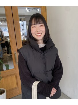 コミレ(COMILE) ダークグレージュ×ウルフ風レイヤー