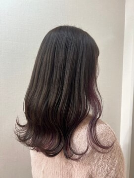インパークス 町屋店(hair stage INPARKS) インナーカラー/カシスパープル