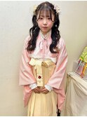 卒業式♪『ラブリー袴着付け＋笑顔になるゆるっとハーフアップ』