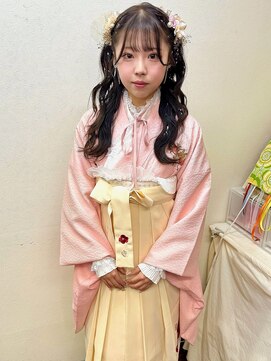 ヘアセットアップス(UP's) 卒業式♪『ラブリー袴着付け＋笑顔になるゆるっとハーフアップ』