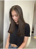レイヤーロンググレージュカラー