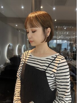 ジーナ 北千住ミルディス通り(Zina) 髪質改善*アッシュオリーブボブ*【Zina北千住ミルディス通り】