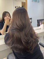 ブレンド 渋谷(BLend)&nbsp;前髪アンブレラカラーこなれミディイメチェンウェーブパーマ