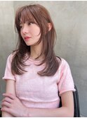 Aimee町田　シャギーカット×シフォンベージュ