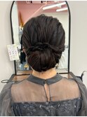 【chome】卒業式 成人式 結婚式 シニヨン