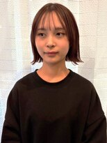 ヘアーアンドスパ フェリーチェ ミチ 野田屋町店(HAIR&SPA felice MICHI) 【felice MICHI 豊田 希美】外ハネボブ ベージュ 20代
