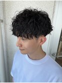 波巻きパーマツイストスパイラルパーマメンズカット名駅名古屋