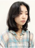【モリオ松戸　石山】癖毛風ミディアムレイヤー顔周りレイヤー