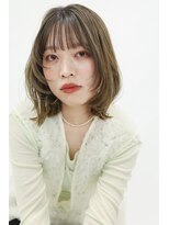 ミリー 梅田店(milly)&nbsp;レイヤー外ハネ×アッシュブラウン【milly梅田】