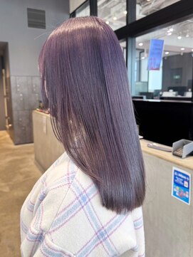 シオン(shion) 韓国ヘアロングダブルカラー顔周りレイヤー_ba540171