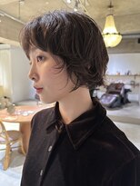 パーク(PARK)&nbsp;ショートパーマショートウルフレイヤーパーマニュアンスパーマ