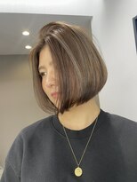 ブロンド(Blonde)&nbsp;ボブ　アッシュブラウン