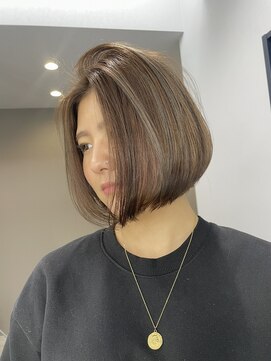 ブロンド(Blonde) ボブ アッシュブラウン