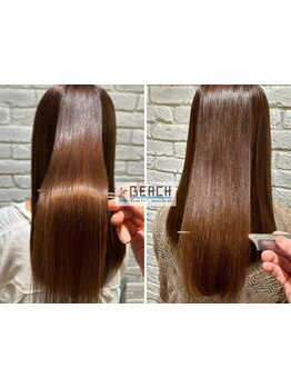 【ノンアルカリ縮毛矯正+カット\15700】作り込み過ぎない柔らかなストレートに!ダメ-ジレスも◎[綱島駅3分]