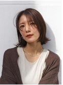 外はねボブ ナチュラルブラウン【TELA HAIR取手】