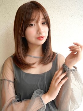 【buZon高田馬場】上品ナチュラルミディアムレイヤーカット