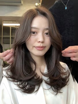 ロビー 表参道(ROBBY) 無造作ラフレイヤーカット/ミディアムロングヘア/大人前髪長め