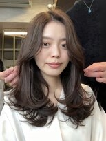ロビー 表参道(ROBBY) 無造作ラフレイヤーカット/ミディアムロングヘア/大人前髪長め
