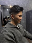 メンズショート / アップバング / スキンフェード / barber
